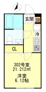 CFジオーレ町屋【3階】の間取り