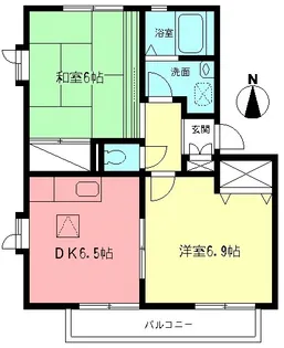 サンポートA【1階】の間取り