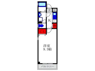 ビュー刀根山【1階】の間取り