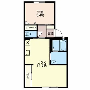 マ・メゾン東町【1階】の間取り