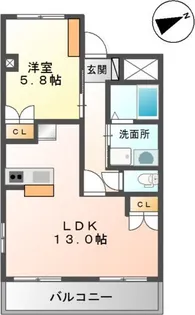 エバーグランディールII【2階】の間取り