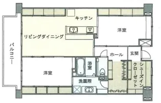 アムカス【1階】の間取り