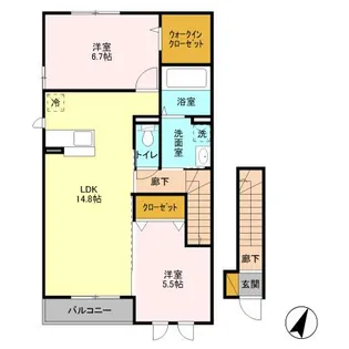 グリーンヴィラ【2階】の間取り