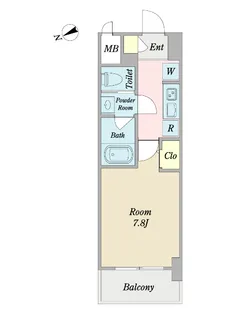 CINZA荒町【2階】の間取り