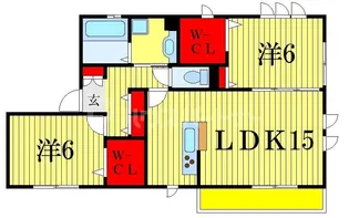 フォーシーズンズ東菅野【1階】の間取り