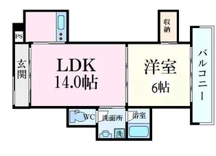 サンガーデン上幟【4階】の間取り