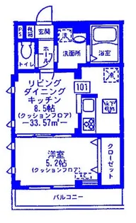 アネックス小杉【1階】の間取り