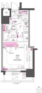 ズーム東神田【4階】の間取り