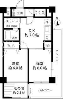 クロープ双葉【4階】の間取り