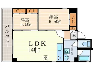 THE ST.REGIS四条醒ヶ井【2階】の間取り