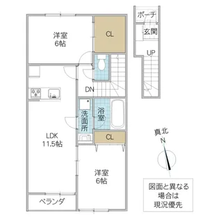 ルグランテージ【2階】の間取り