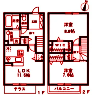 白鳳庵・雅の間取り