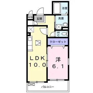 メゾン フレーシュ【1階】の間取り