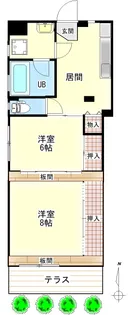 コーポ89【1階】の間取り