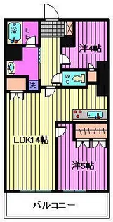 ドゥーエ大宮【13階】の間取り