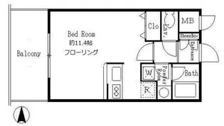 サンクレール高井戸【10階】の間取り