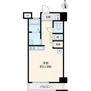 三洋キャッスルハイツ【7階】の間取り