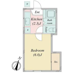 ロカ・カーサ南林間【1階】の間取り