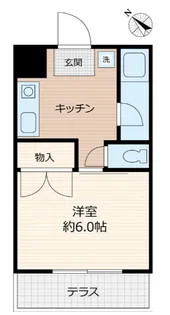 高峰コーポII【1階】の間取り