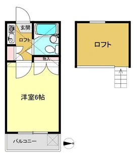 グランディ井田【2階】の間取り