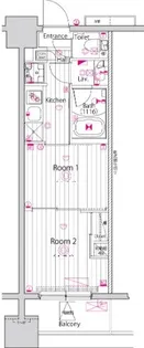 ガーラ・アヴェニュー浅草【5階】の間取り