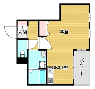 プレステージ靭公園【6階】の間取り