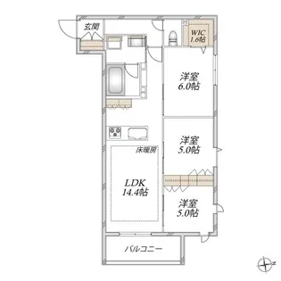 VESTA【3階】の間取り