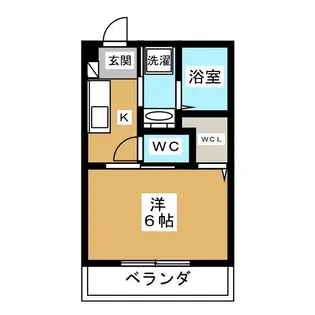 リバーストーン曙【1階】の間取り