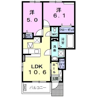 アズール【1階】の間取り