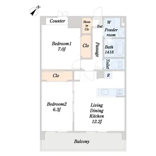 Grandir【3階】の間取り