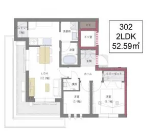 フローラ尾山台【3階】の間取り