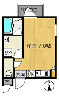 デコールブロッコ武蔵関【4階】の間取り