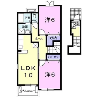 シンシア【2階】の間取り