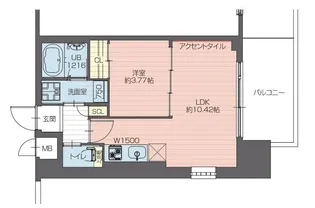 プレジオ弁天町【13階】の間取り