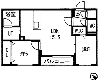 WELL RESIDENCE【2階】の間取り