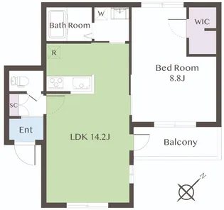 クロスロードII【3階】の間取り