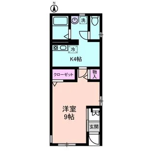 オレアコート【1階】の間取り