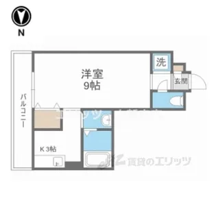 エクレール上小阪【3階】の間取り
