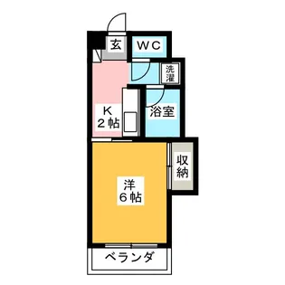 ナカガワハイツ【2階】の間取り