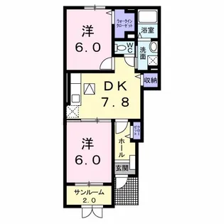 クレール【1階】の間取り