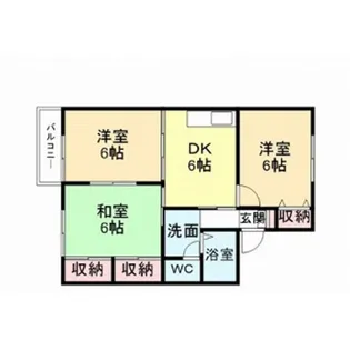 ヌーベル山口【1階】の間取り