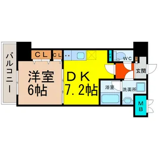 コンセール葵【8階】の間取り