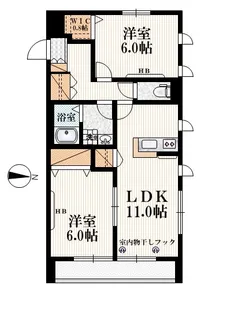 モンパレット【3階】の間取り