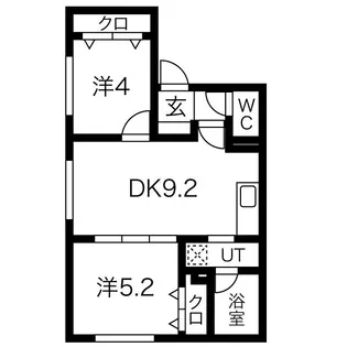 ミラネーゼ大通東 南館【2階】の間取り