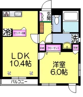 メゾン イースト【4階】の間取り