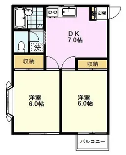 ポテトハウス【2階】の間取り