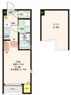 ハーモニーテラス平安通II【2階】の間取り