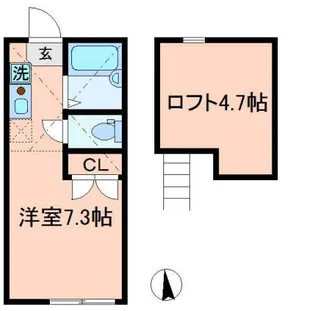アペックス田端【2階】の間取り