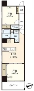アクアステージ小町【8階】の間取り