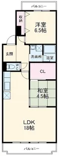 サンヒルマンション【1階】の間取り